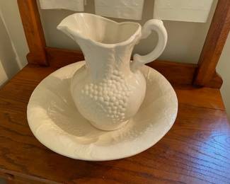 Ironstone Bowl & Pitcher