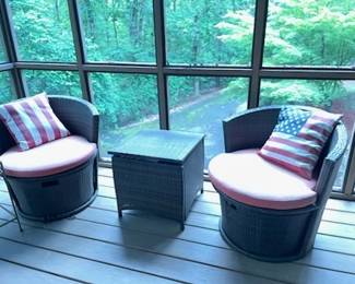 Patio Chairs & Small Chest