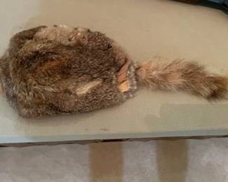 Old DAVY CROCKETT Coonskin Cap