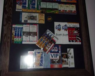 Framed ATLANTA BRAVES Tickets