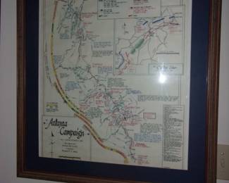 ATLANTA CAMPAIGN Historical Map