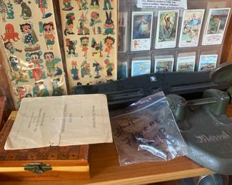 Cigarette Cards & Betty Boop Stickers