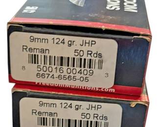 Freedom Munitions 9 MM 124 Gr Ammunition