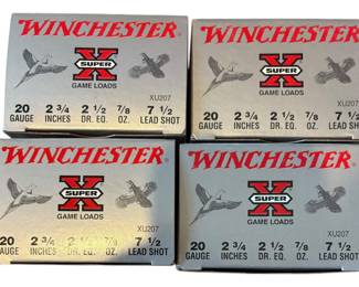 4 Winchester Super X Xu207 Boxes
