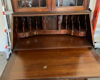 The is the interior of the Maddox Secretary...a place for all your papers, treasures, etc.