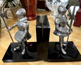 These Lucite and metal Knight Vintage bookends would make a great gift for Father's Day!