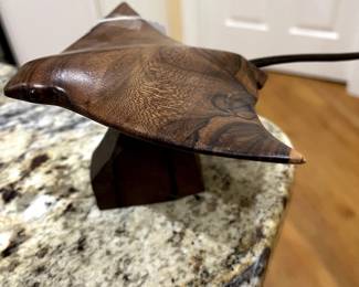 Beautiful hand carved solid Walnut Manna Ray...Beautiful!
