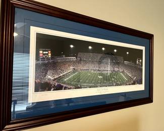 GO BIG BLUE! Classically framed and ready for your Man Cave, den or bar!