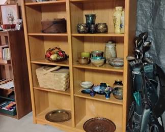 Oak Double Shelf, Decor