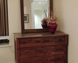 Antique Marble Top Dresser