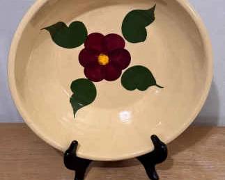 Watt Pottery Rio Rose Spaghetti Bowl - Numbered 39