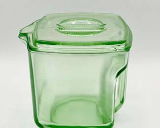 Uranium Glass Refrigerator Dish