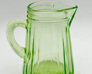 Anchor Hocking Uranium Glass Syrup Pitcher