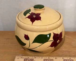 Watt Pottery Starflower Bean Pot/Cookie Jar