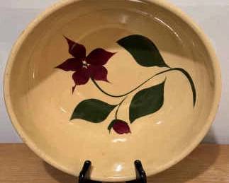 Watt Pottery Starflower Large Pasta Bowl - Numbered 55 #1