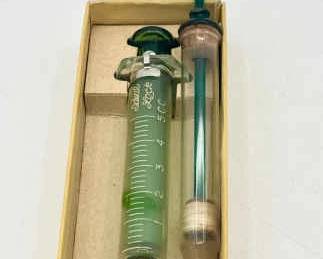(2) Vintage Glass Syringes