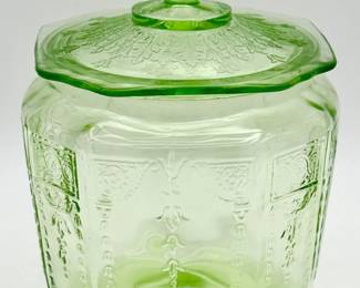 Hocking Princess Pattern Biscuit Jar 1931 to 1934