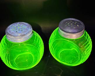 (2) Diamond Crystal Salt Shakers-Marked