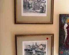 2 framed prints