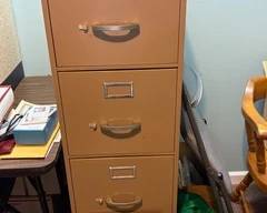 Metal filing cabinets