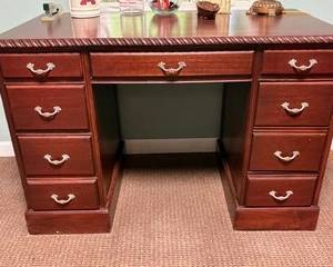 Writing desk w/ 9 drawers