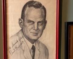 Pencil drawing of Bear Bryant