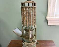 Vintage Miners Lamp w/mirror