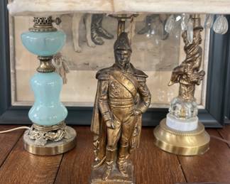 Three Vintage Table Lamps