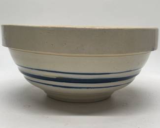 Antique Stoneware Salt Glaze Mixing Bowl