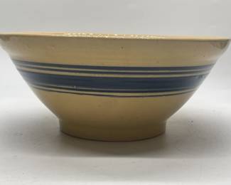 Antique Yellow Stoneware Mixing Bowl