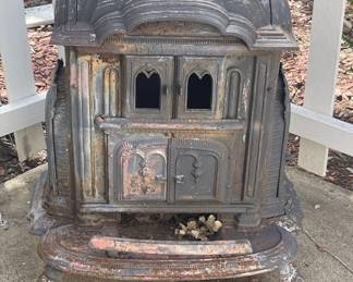 Antique Cast Iron Wood Burning Stove