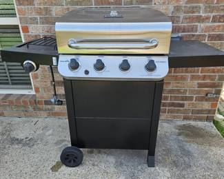 Char-Broil Propane Gas Grill, 4 Burner + Side Burner