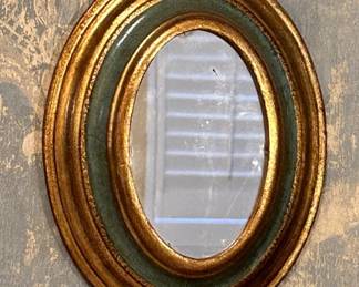 Vintage Reuge Music Box Wall Mirror w/ Pull String