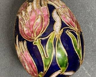 Cloisonné Pull-Chain Fandangle for Ceiling Fixture
