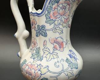 Art Nouveau Pitcher w/ Flowers