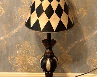 Harlequin Table Lamp w/ Matching Shade