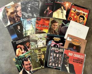Vintage LPs, Vinyl Record Albums: Elvis is Here! +