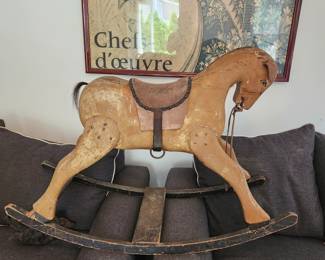 Antique rocking horse