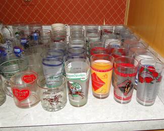 Kentucky Derby and other horse racing glasses