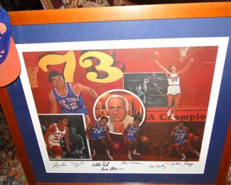 Signed New York Knicks Print