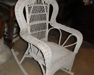 Wicker rocking chair