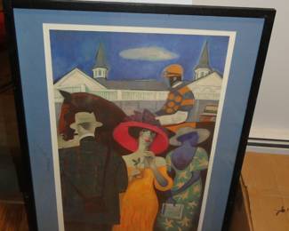 Horse race art