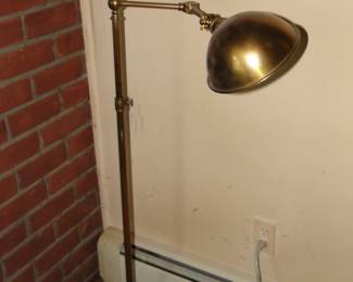 Standing brass lamp