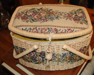 Sewing chest full