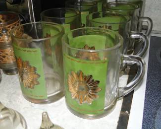 Georges Briard glass mugs