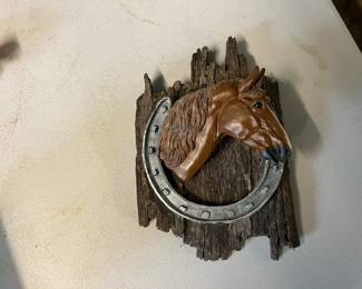 Horse on wood