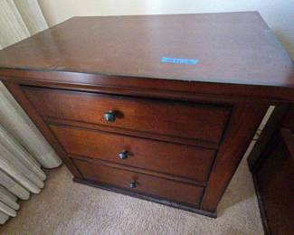 AWT011 Three Drawer Wood Night Stand