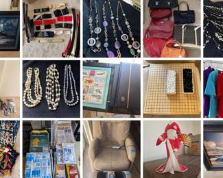 AMAZING WAIKIKI TREASURES CTBids Online Auction • Bidding Ends 06/05/25 • Pickup 06/07/25
This AMAZING estate auction features beautiful vintage jewelry, vintage high-end clothing and scarves, furniture, collectibles, books, useful medical aids, housewares, traditional Japanese art, kimono and collectibles, designer bags, mystery lots, vintage paintings and art and so much more! What will you find?