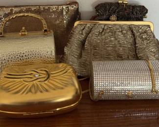 AWT033 Golden Vintage Evening Clutches