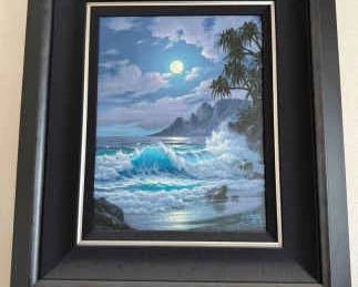 AWT231 Painted Beach Scene Giclee by A. Casay